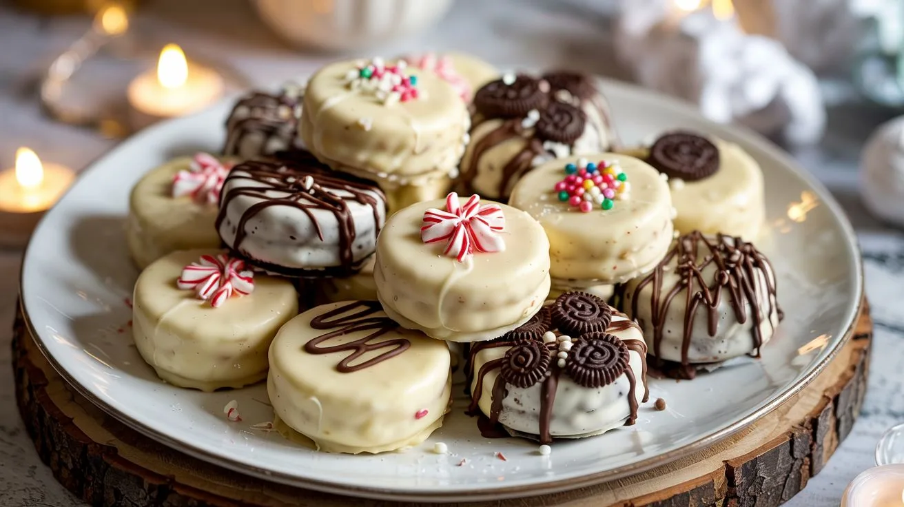 white chocolate covered oreos